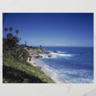 Grande Sur California Coastline Scrapbook Paper