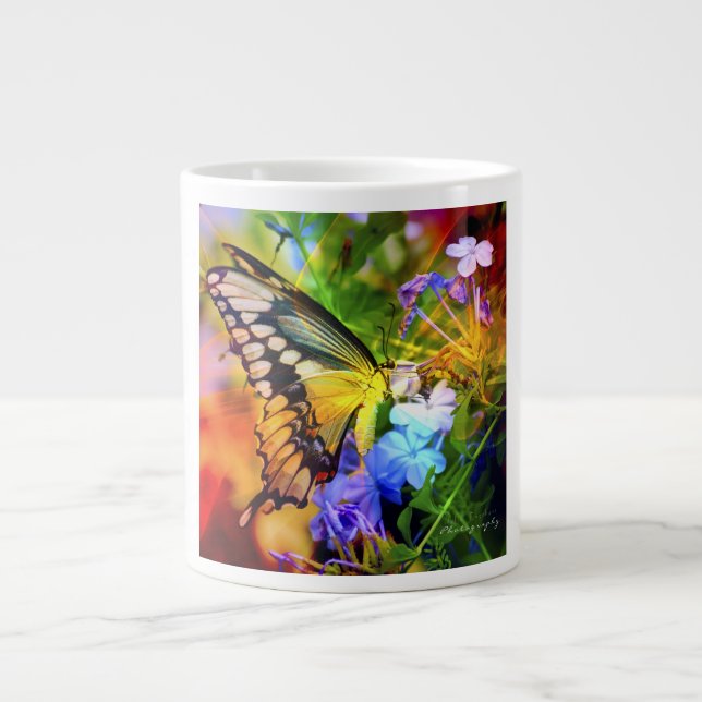 Grande Swallowtail Delight JUMBO 20 oz caneca de café (Frente)