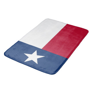 Grande tapete de banho com bandeira do Texas, EUA