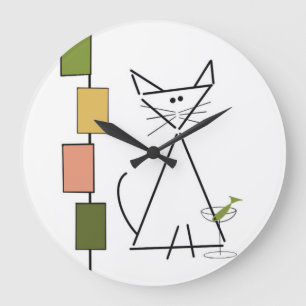 Grande Tempo Para Um Relógio De Cat-tail
