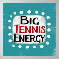 Grande Tênis de Energia Poster de Wall Art
