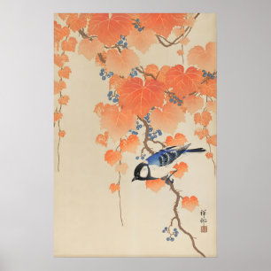 Grande Tit Impressão de Arte Japonesa Ohara Koson 