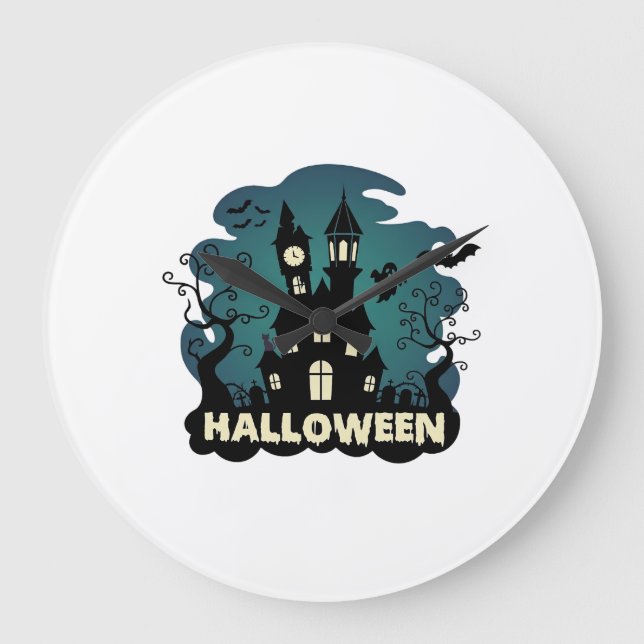 Grande Torre do Relógio da Casa Assombrada de Halloween M (Frente)