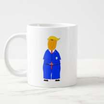 Tudo na vida é sorte Caneca de Café Donald Trump