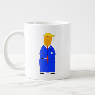 Grande Tudo na vida é sorte Caneca de Café Donald Trump