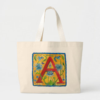 Grande Uma Bolsa Tote de Letra