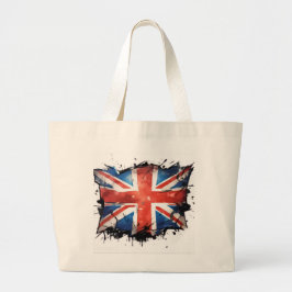 Grande Uma bolsa tote union jack