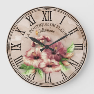 Grande Vintage em volta do relógio Olhe "Hibiscus" Var02