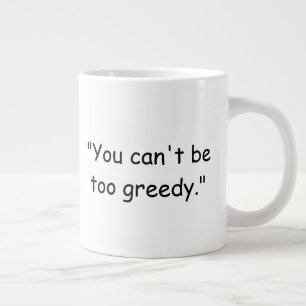 Grande Você Não Pode Ser Gordo Demais Caneca de Café Trum
