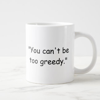 Grande Você Não Pode Ser Gordo Demais Caneca de Café Trum