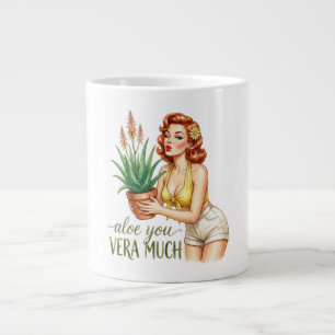 Grande Você Vera Muito Aloe Caneca de Café com Piada de