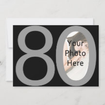 Grandes Convites de festas de aniversários fotográ