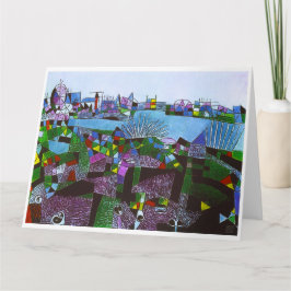 Grandes Jardins Pelo Cartão De Arte De Baía