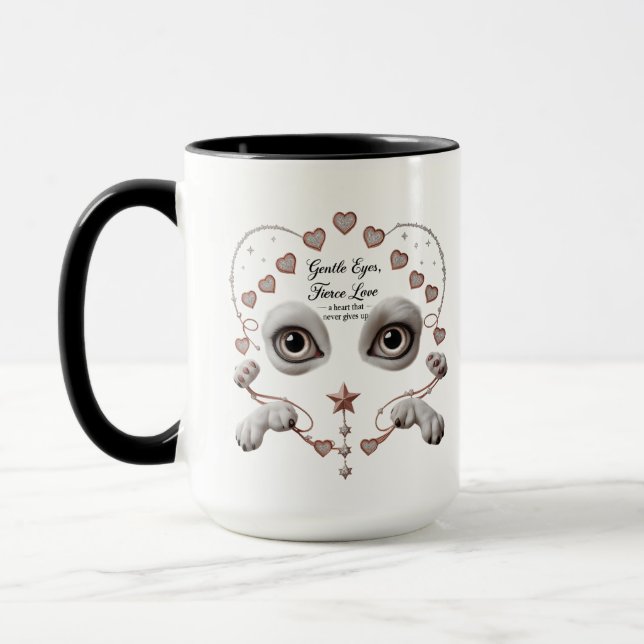 Grandes patas, maior caneca de coração (Esquerda)