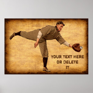 Grandes Posters PERSONALIZADOS Vintage Baseball