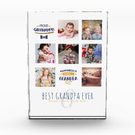 GRANDPA FOTO COLLAGE GIFT GIFT Orgulho Papá Pop Gr