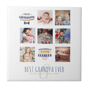 GRANDPA FOTO COLLAGE GIFT GIFT Orgulho Papá Pop Gr