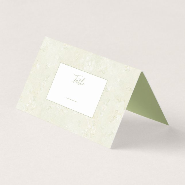 Granite stone table number card (Frente)