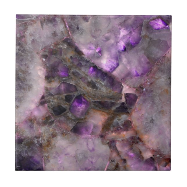 granito mármico de quartzo abstrato roxo (Frente)