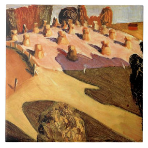 Grant Wood, Iowa View, famosa pintura