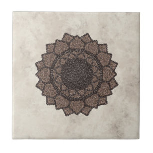 Grão de Café Mandala-Moderno Orgânico-Amantes de C