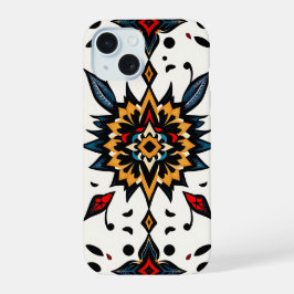 Graphic Folk Art Starburst Phone Case