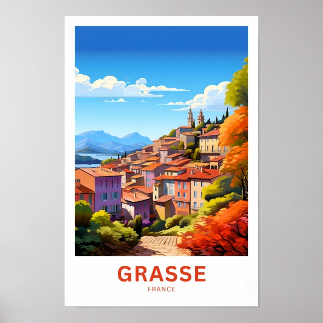 Grasse France Viagem Impressão (Frente)