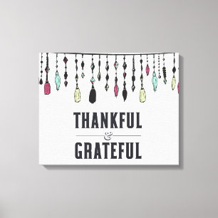 Grata e grata Boho Tassel Canvas