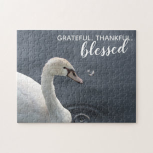 Grata Quebra-cabeça Swan Jigsaw, abençoado e agr