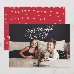 Grateful Cartões de foto de Natal