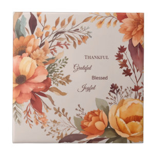 Grategul Abençoado Floral Ação de Graças