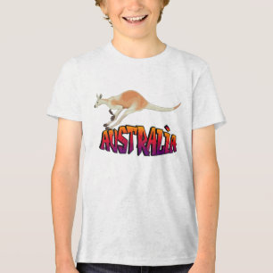 Grático Retro do Canguru da Juventude Austrália