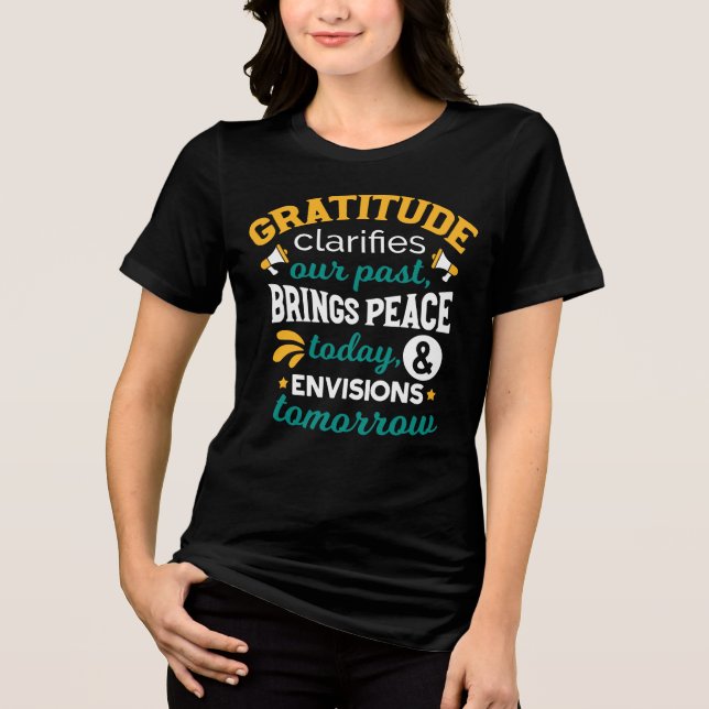 Gratidão Traz Paz Hoje – Fé Positiva (Frente)