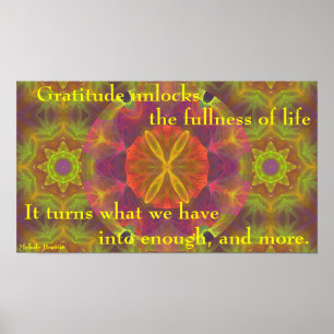 "Gratitude… bastante e mais" poster