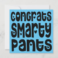Gratos Smarty Pants Texto Corações Exam Azul
