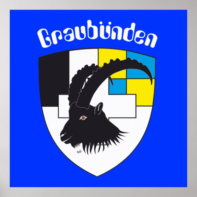 Graubünden Grigioni Grischun Poster (Frente)