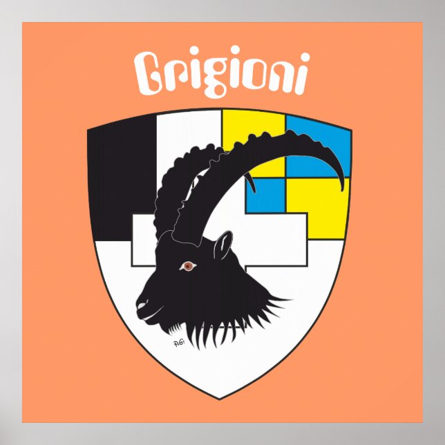 Graubünden Grigioni Grischun Poster (Frente)