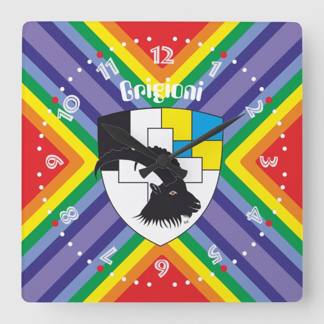 Graubünden Grischun Grigioni Suíça Svizra relógio (Frente)