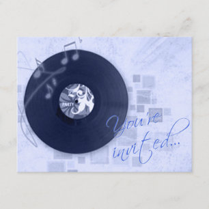 Gravar álbum no Convite de festas Blue Dance