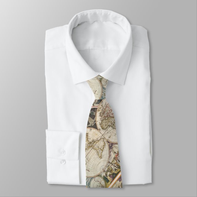 Gravata 1702 um mapa novo do mundo (Amarrado)