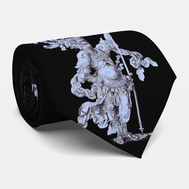 Gravata 17th century soldier print  (Rolled)