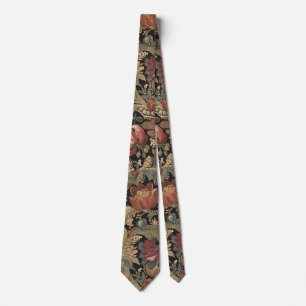 Gravata 1918 Vintage Rich Floral Tapeçaria Brocade Damask