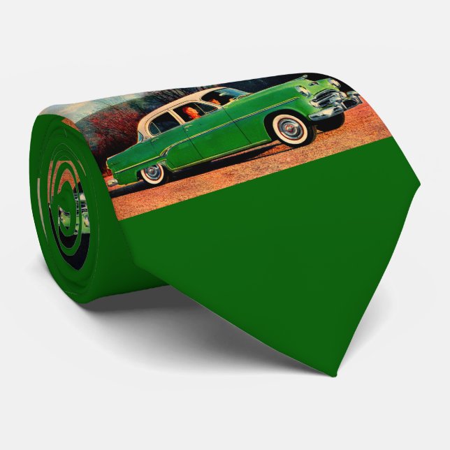 Gravata 1954 Dodge Royal V8 em verde (Rolled)