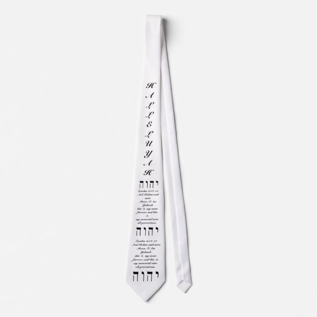 Gravata 3:14 do êxodo - laço 15 (Frente)