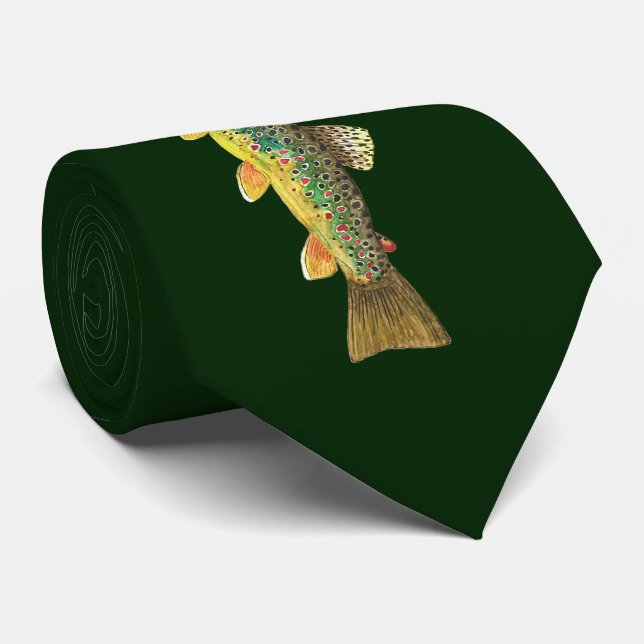 Gravata 3 Pescadores De Pescar Com Belas Trutas (Rolled)