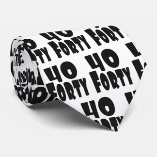 Gravata 40 BIG 40 aniversário de 40 anos