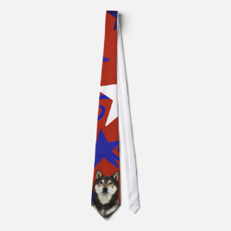 Gravata 4 de julho foguete - Shiba Inu - Yasha