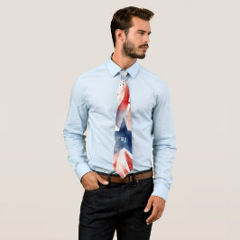 Gravata 4 de julho Vermelho e Azul