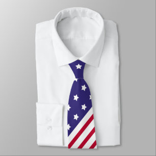 Gravata 4o patriótico da bandeira dos Estados Unidos da