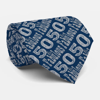 Gravata 50 e Fabuloso em Prata